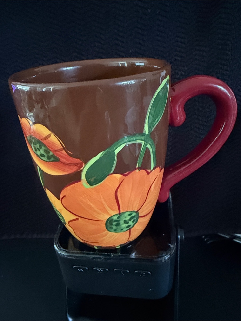 Cracker Barrel Family Traditions
Floral Poppy Mug Brown Red